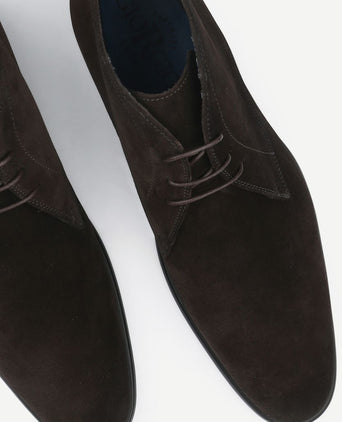 Amalfi boy schoen suede bruin