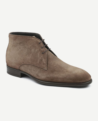 Boy schoen suede taupe