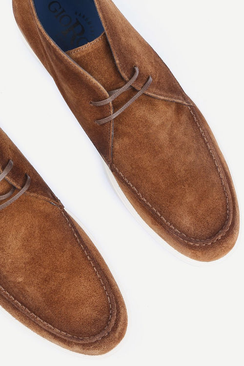 Boy schoen suede bruin