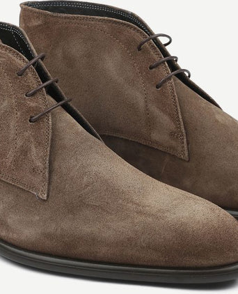 Boy schoen suede taupe
