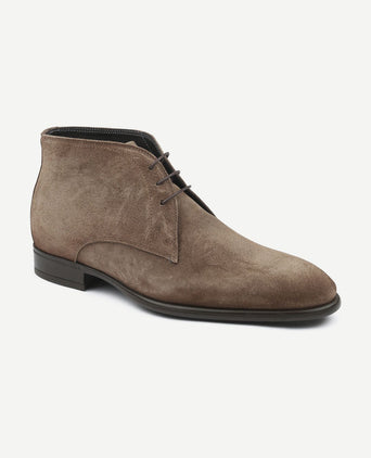 Boy schoen suede taupe