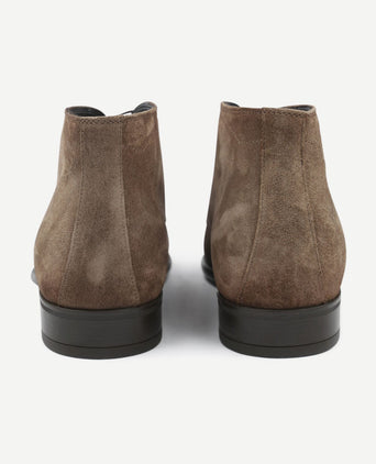 Boy schoen suede taupe