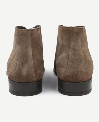 Boy schoen suede taupe