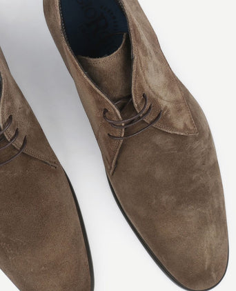 Boy schoen suede taupe