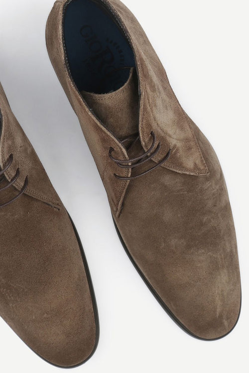 Boy schoen suede taupe