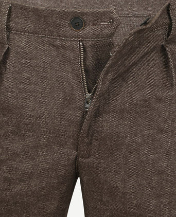 Profuomo chino flanel bruin