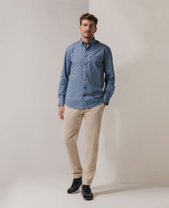 State of Art overhemd print blauw | Regular-fit