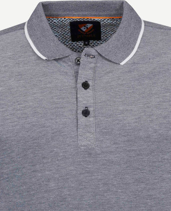 Oxford polo grijs