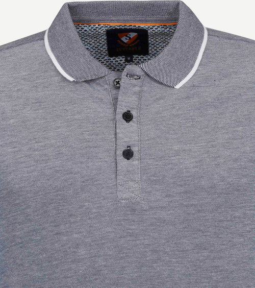 Oxford polo grijs
