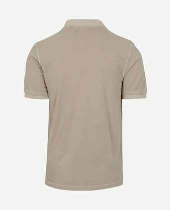 Poloshirt faded silk greige