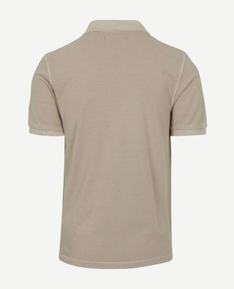 Poloshirt faded silk greige