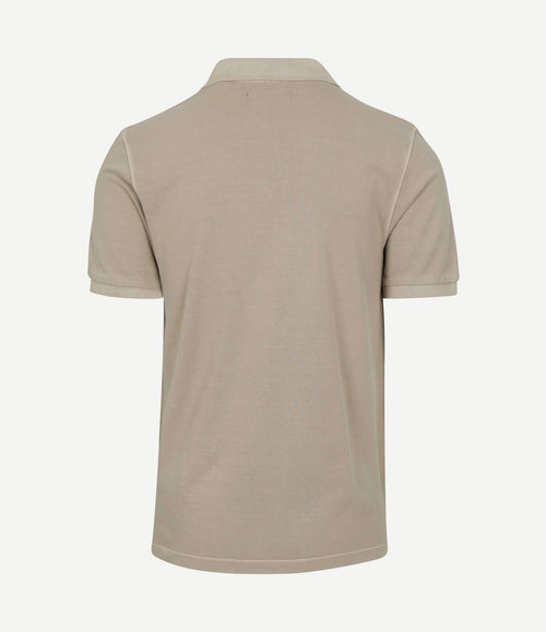 Poloshirt faded silk greige