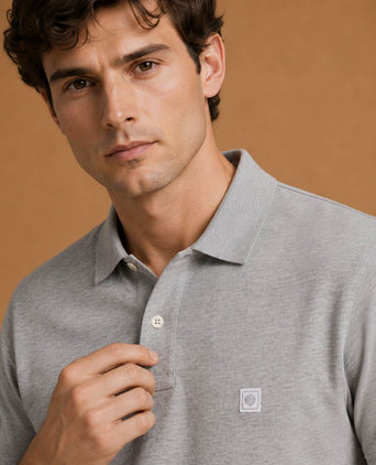 The rene poloshirt grijs