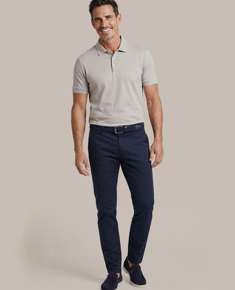 Boris liquid poloshirt greige