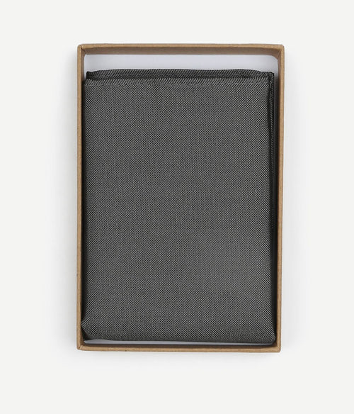 Suitable zijde pochet antraciet