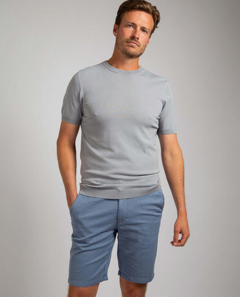 Knitted t-shirt wap grijs