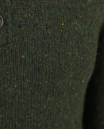 Gant mocker pullover wool blend donkergroen | Regular-fit