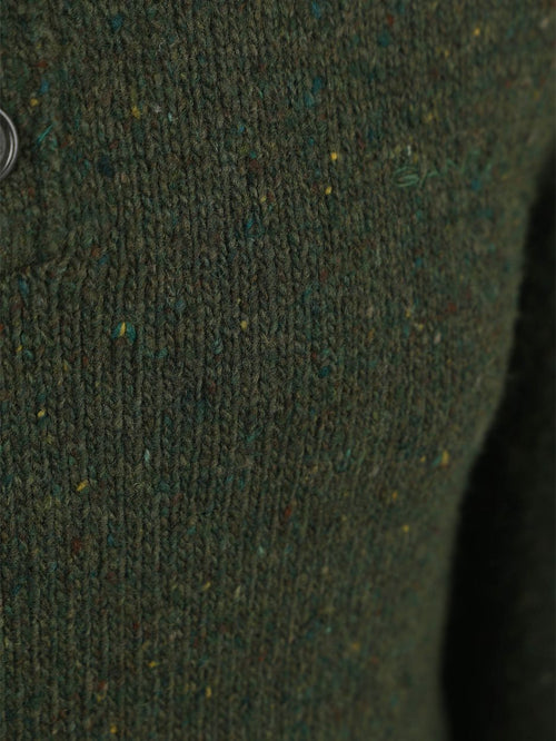 Gant mocker pullover wool blend donkergroen | Regular-fit