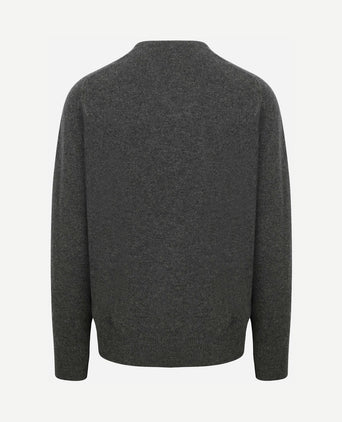 Pullover lamswol v cliff grijs
