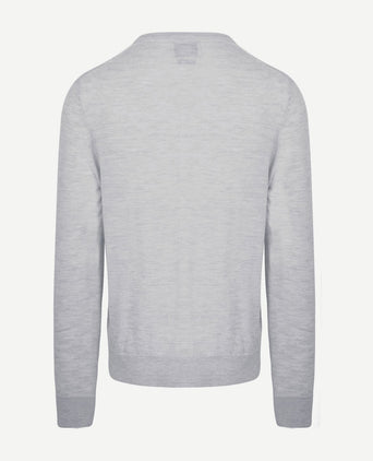 The john pullover merino lichtgrijs