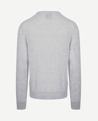 The john pullover merino lichtgrijs