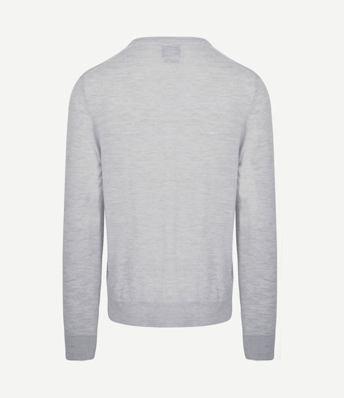 The john pullover merino lichtgrijs