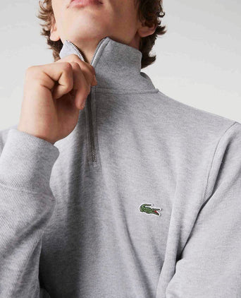 Pullover zipper lichtgrijs