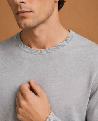 The john pullover merino grijs