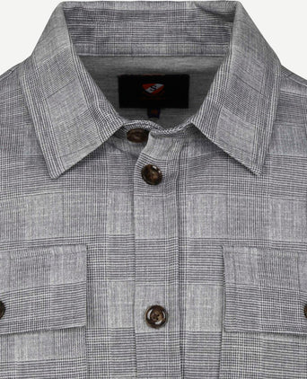 Liv overshirt geruit grijs