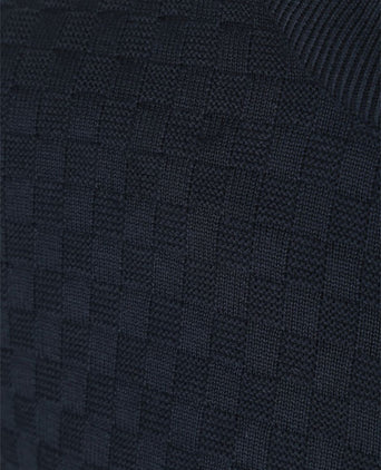 Gant vest texture donkerblauw | Regular-fit