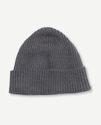 Knitted muts wol antraciet