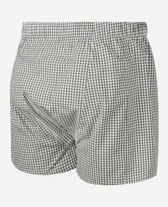 Boxer vichy groen