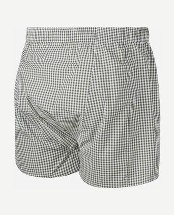 Boxer vichy groen