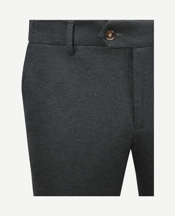Aiden pantalon houndstooth forest