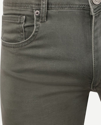 Kant jeans groen