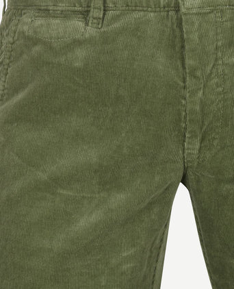 Chino Plato corduroy groen
