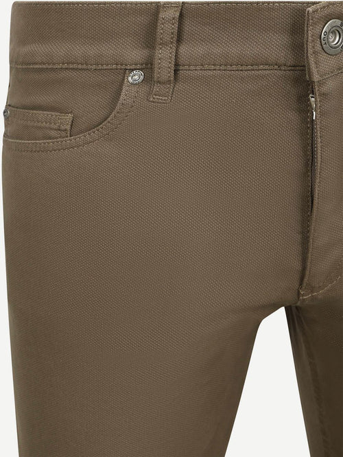 Broek 5-pocket johnson waffle kaki