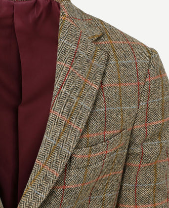 Colbert shetland wool check green