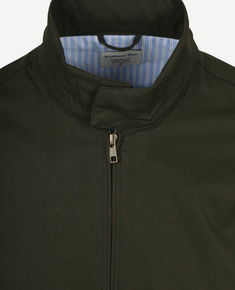 Turbo twill jacket donkergroen