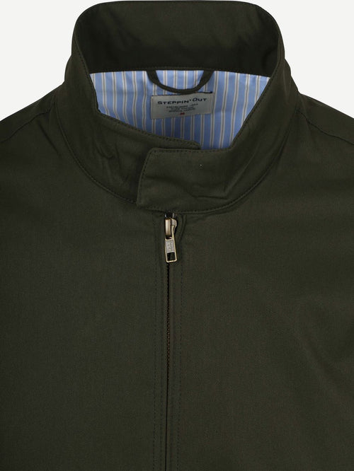 Turbo twill jacket donkergroen