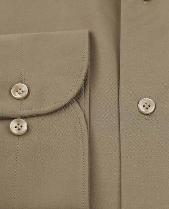 Profuomo japanese knitted overhemd groen | Slim-fit