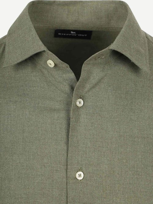 Overhemd flanel olive
