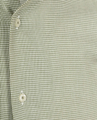 Steppin' Out overhemd flanel pepita groen | Slim-fit