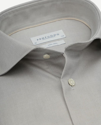 Twill overhemd lichtgroen