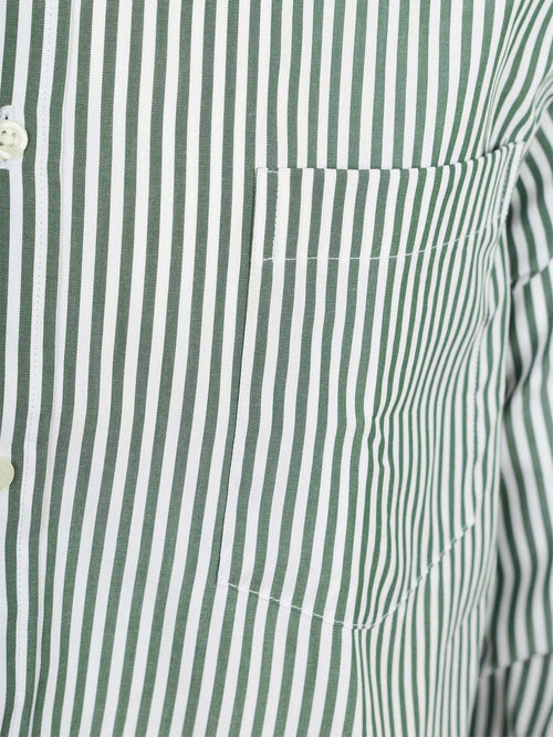 Overhemd big stripe groen
