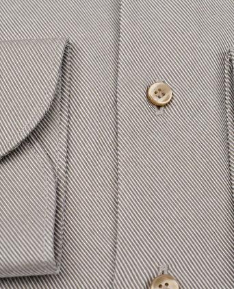 Heavy twill overhemd groen