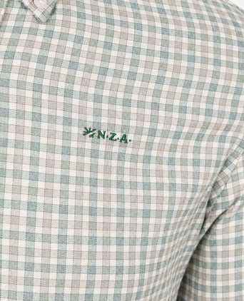 Overhemd bd clive twill check ranger groen