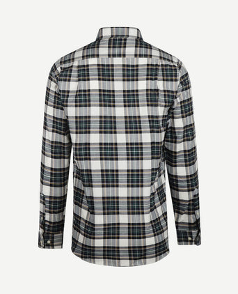 Flanel overhemd ruit zwart groen