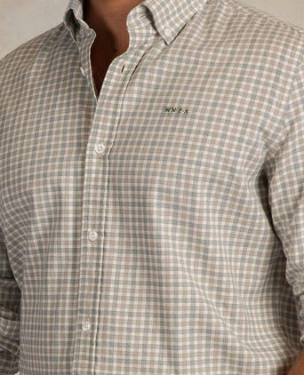 Overhemd bd clive twill check ranger groen