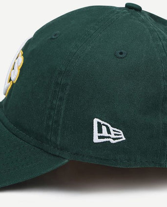 New era oakland athletics cap washed donkergroen